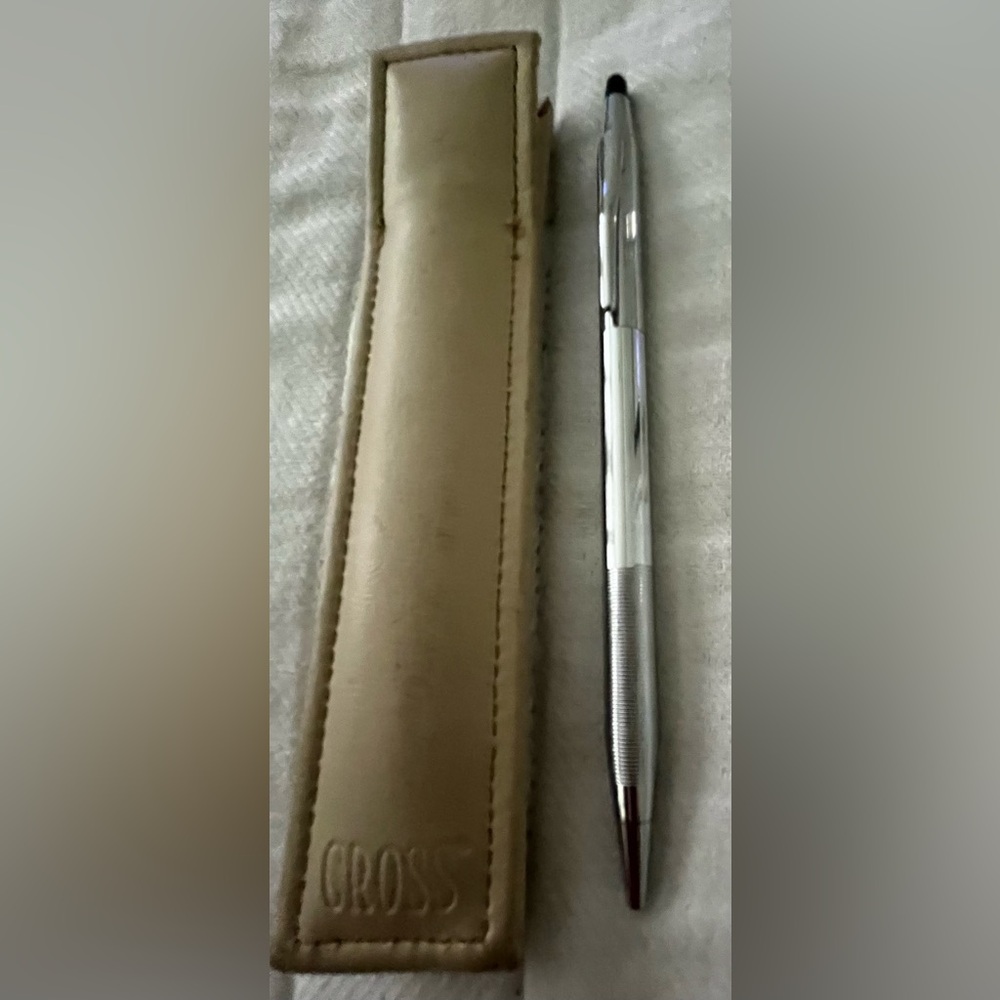 Vintage Cross Silver Pen with Case